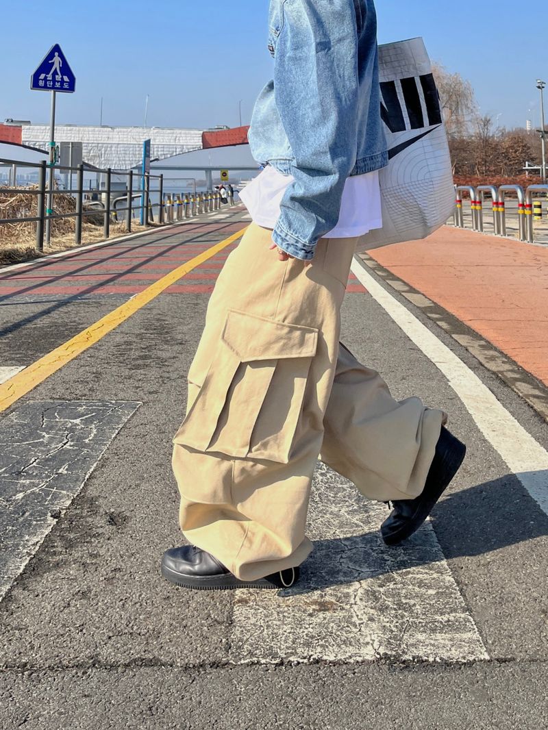 With Snap Pocket Cargo PT - 3C