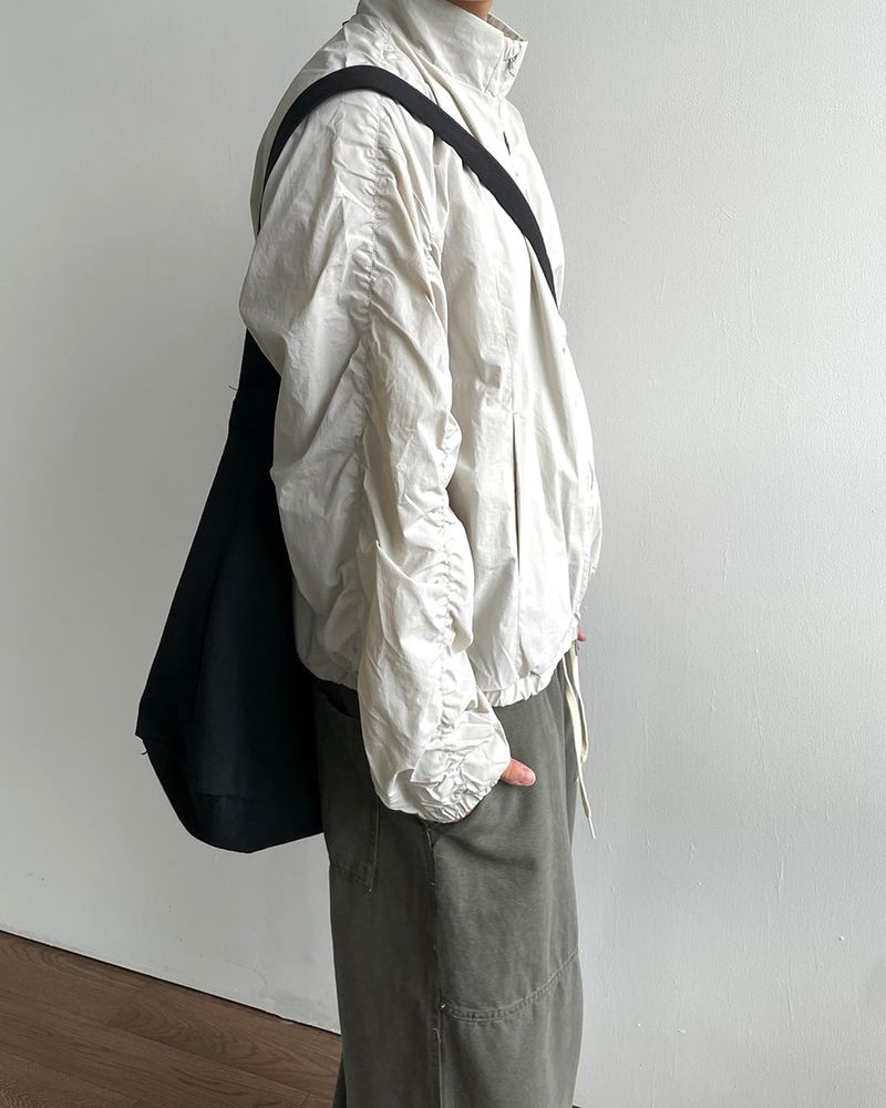 Lesson Shirring Wind Jacket
