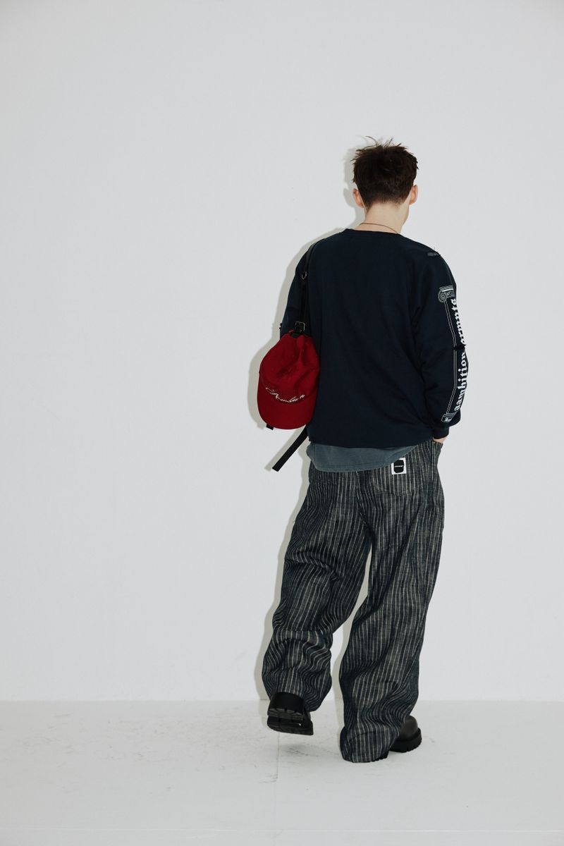 Column Sweat-Shirts (Washed-Navy)