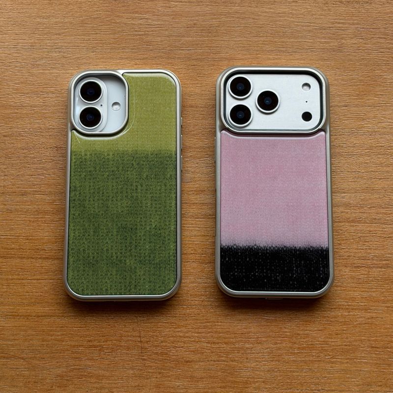 TWO - TONE MOHAIR EPOXY CASE - GREEN