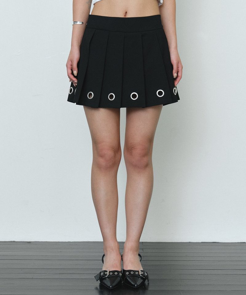 MIDNIGHT MOVE（ミッドナイトムーブ）の「eyelet skirt (black)（Skirts）」