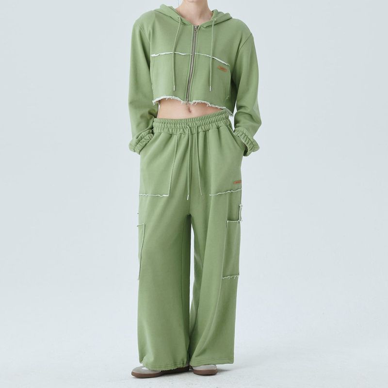 PIGMENT DYEING SWEATPANTS / GREEN
