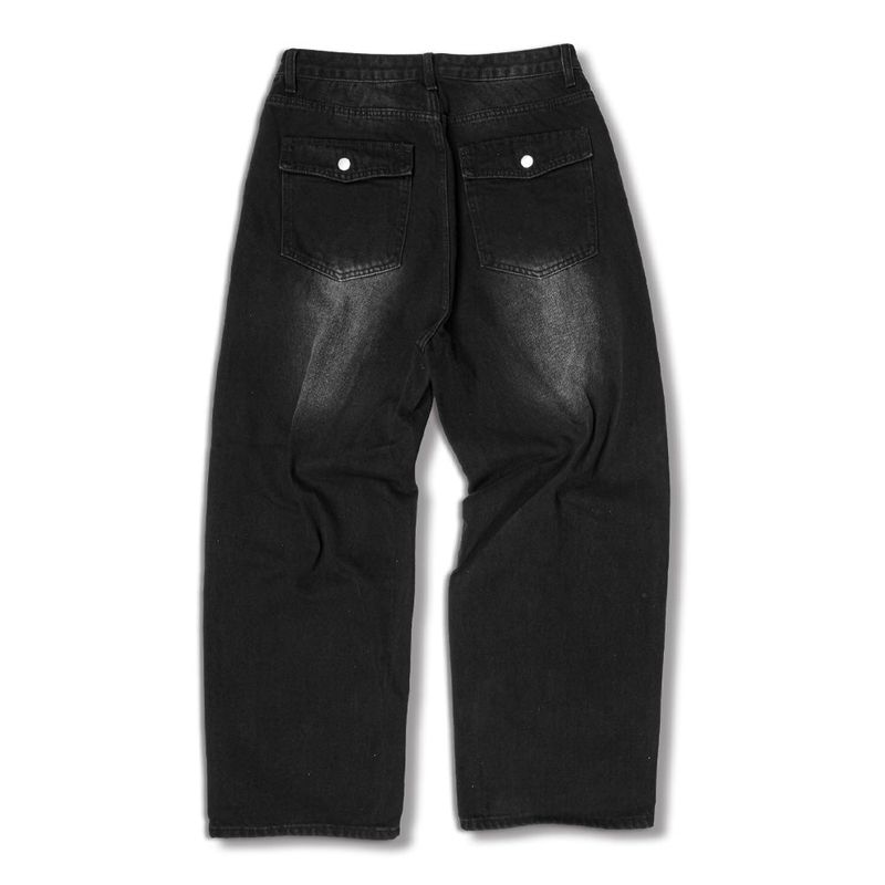 Usual Balloon Back Pocket Denim Pants - 2COLOR