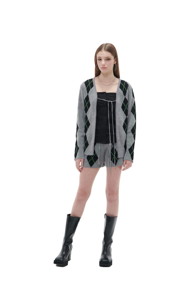 ARGYLE CARDIGAN