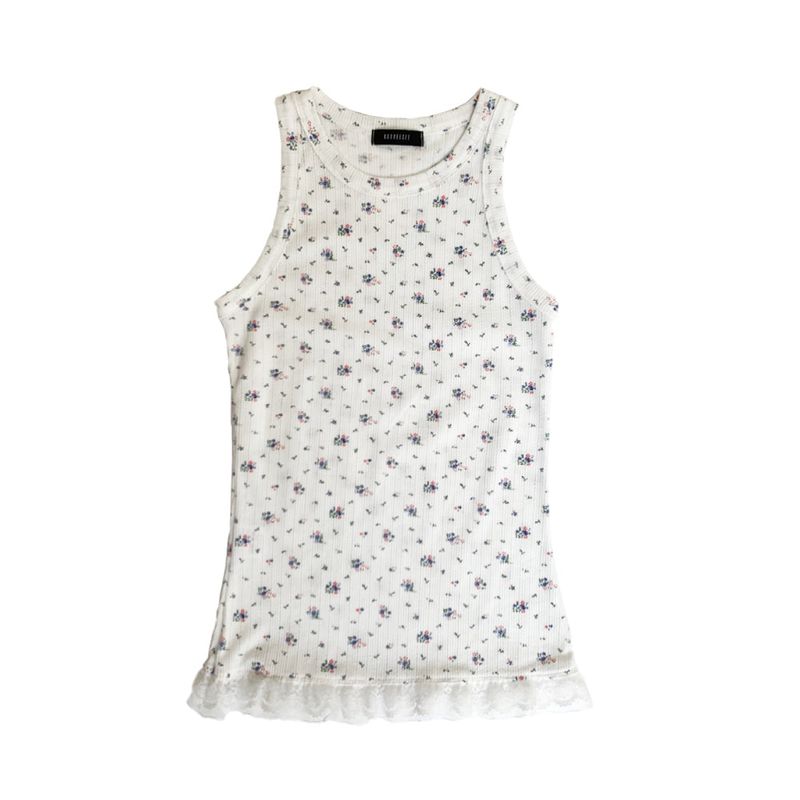 Flower Lace Holter Sleeveless (ivory)