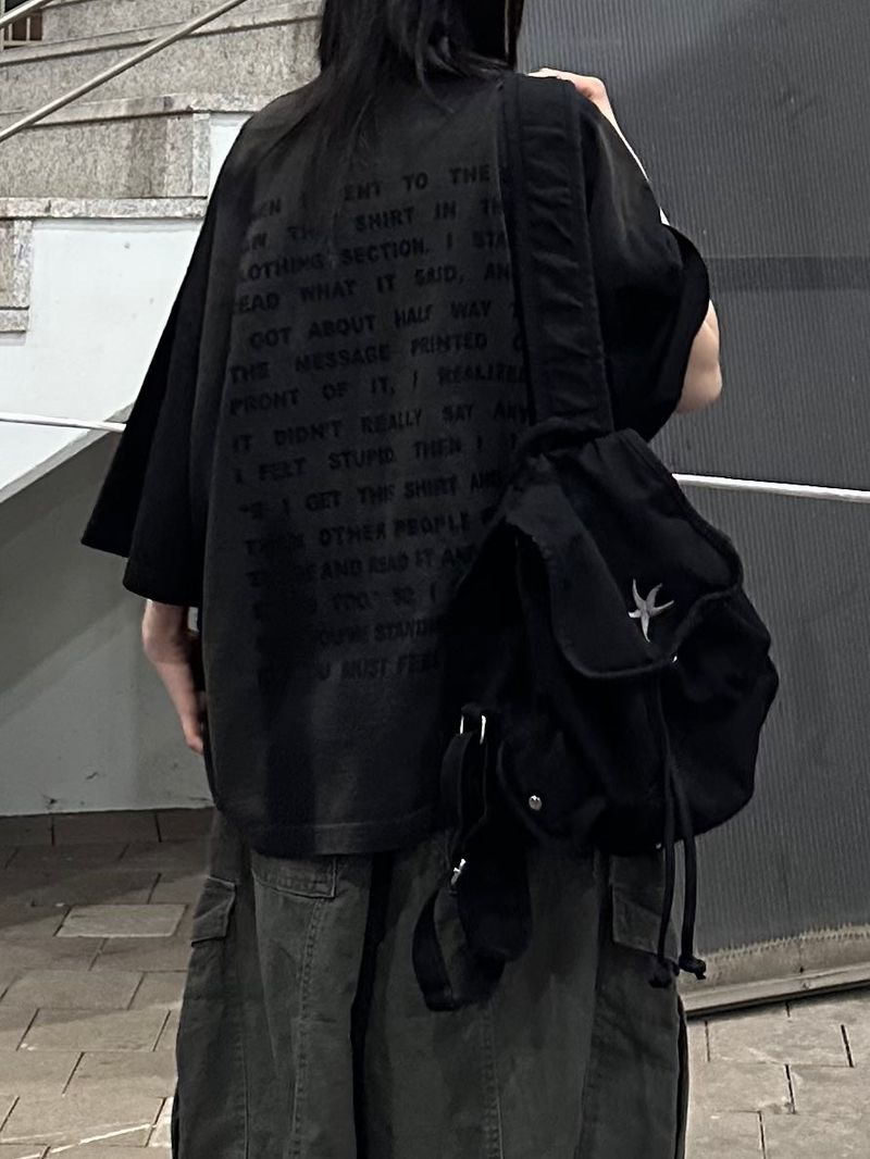 vintage text washed t-shirt