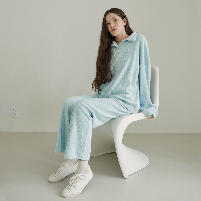 FLEECE PANTS (LIGHT BLUE)