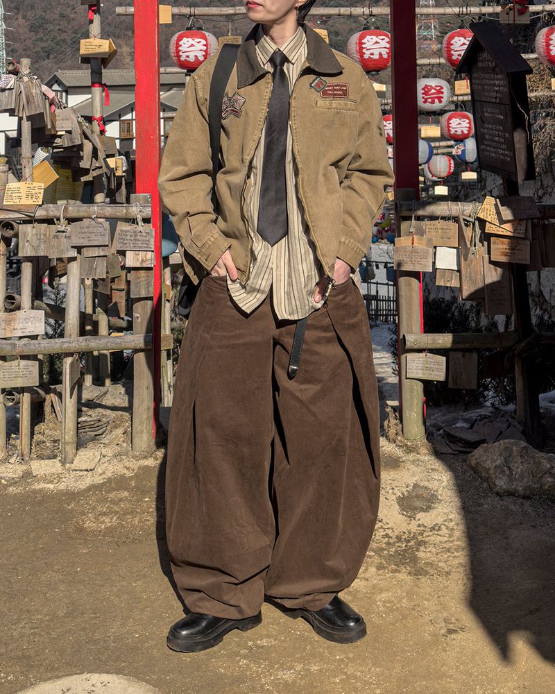 Cuff Bizo Balloon Cotton Pants
