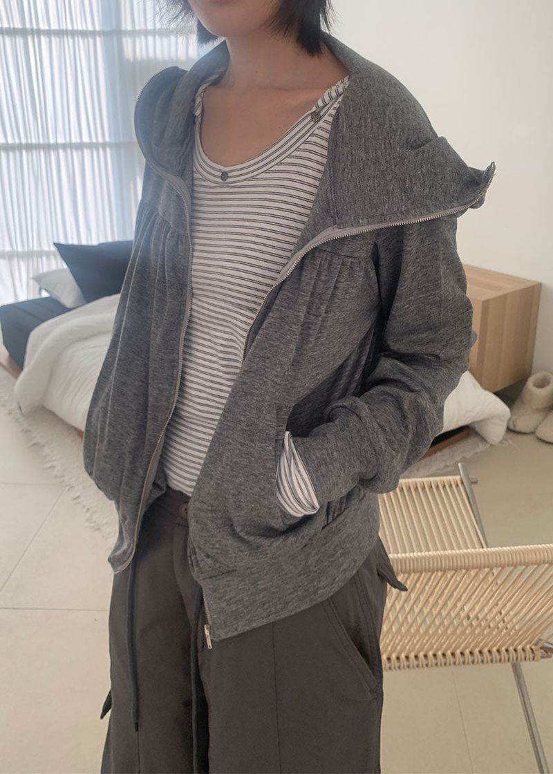RIVET STRIPE HOOD TEE