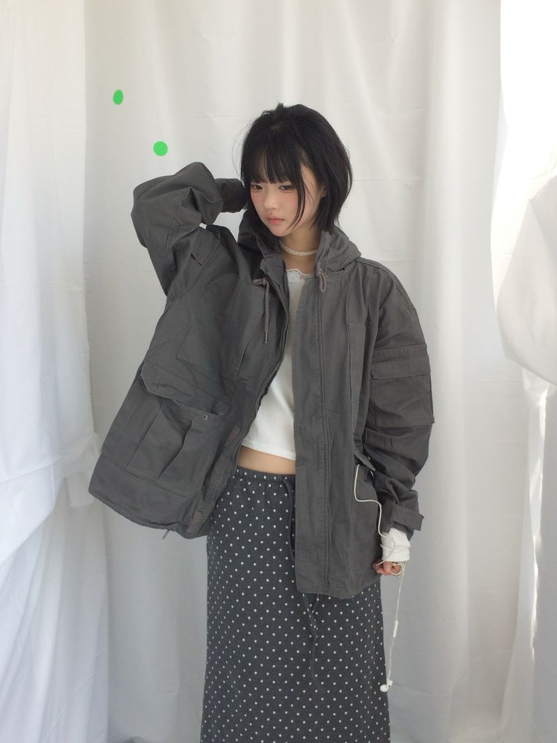 Vintage Pocket Half Bomber Jacket