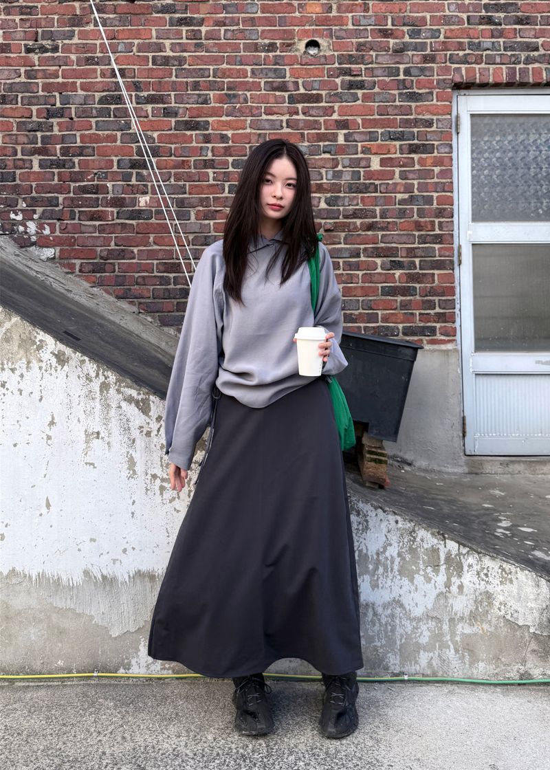  BUTTONNECK SHIRRING BLOUSE