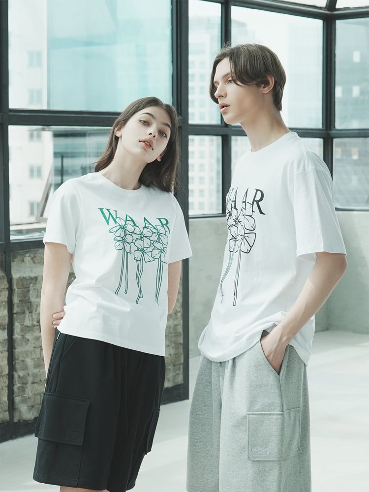 T1009 W FLOWER T-SHIRT_WHITE