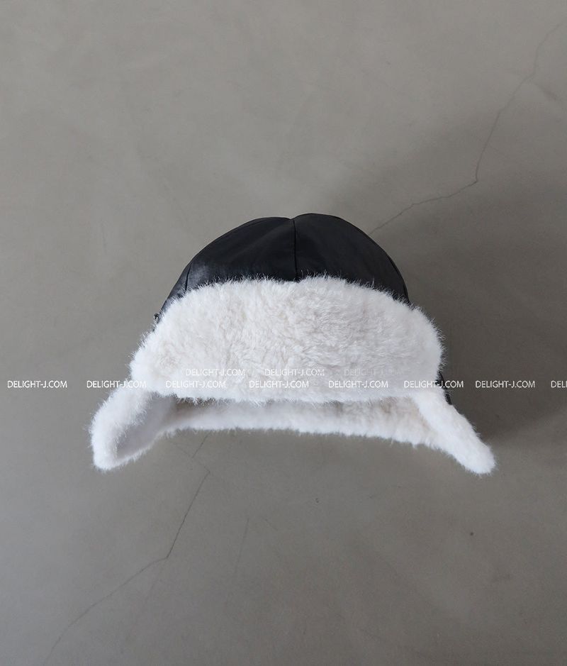 Roll-up Fake Fur Earned Truffle Hat