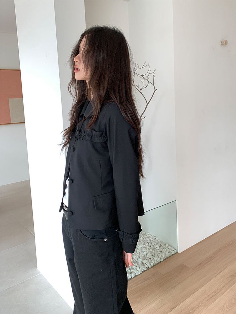 ROUND COLLAR FRILL JACKET (2C)