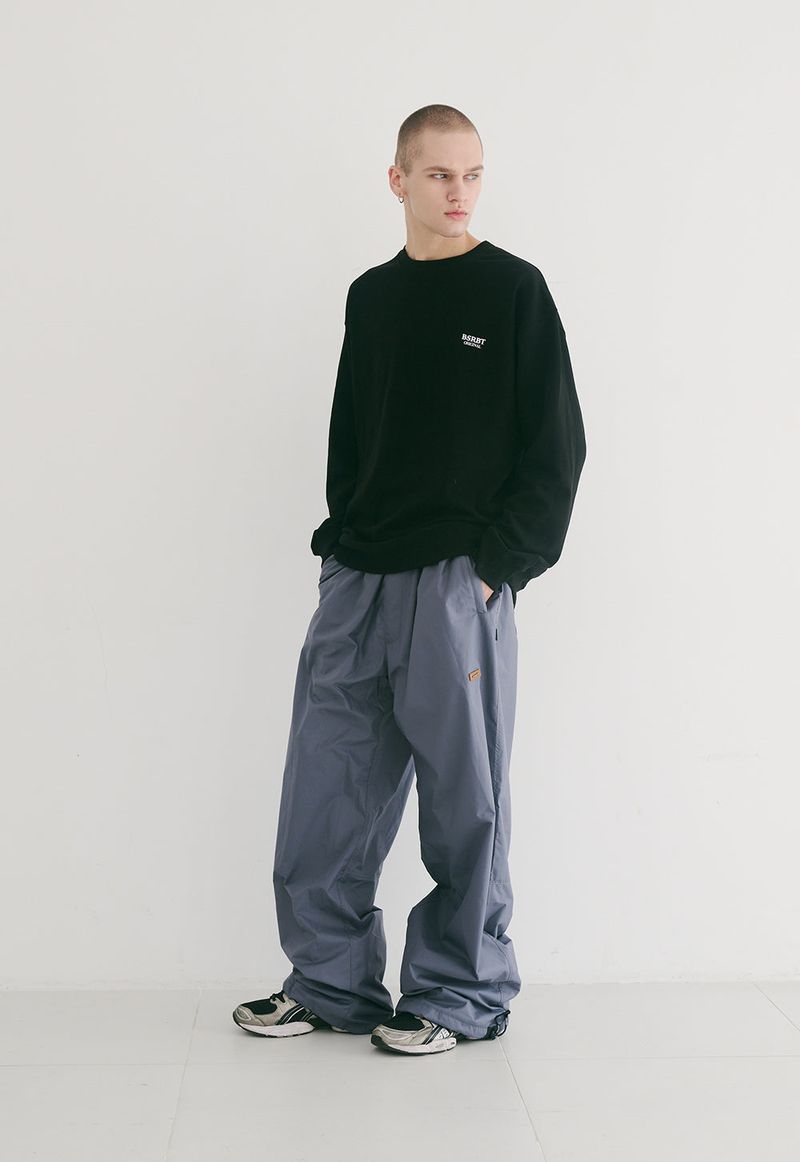 BSR2223FWPO074 MULTI LOGO CREWNECK BLACK