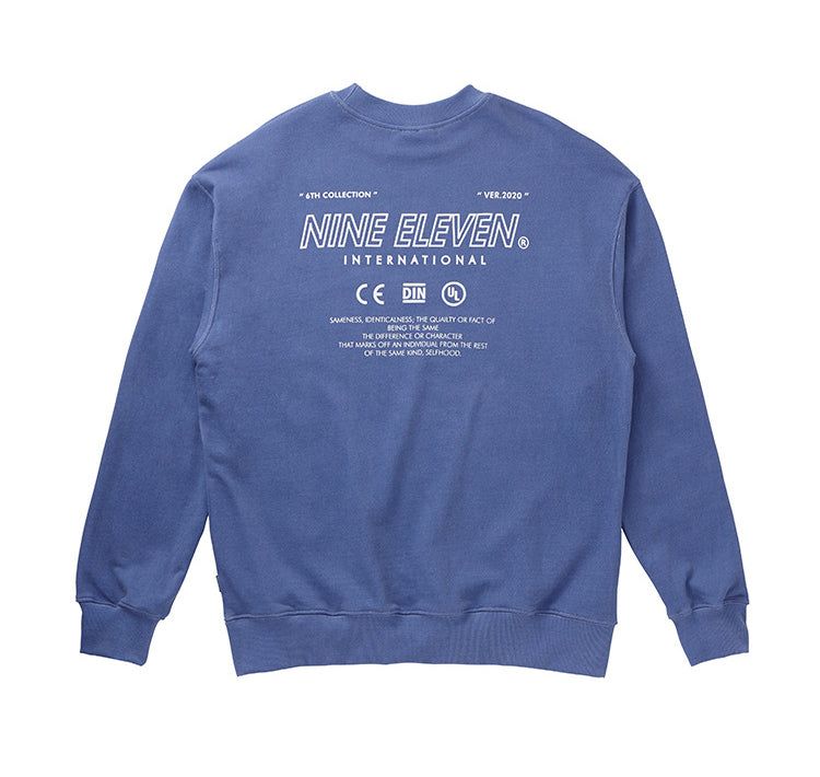Pigment washed crewneck