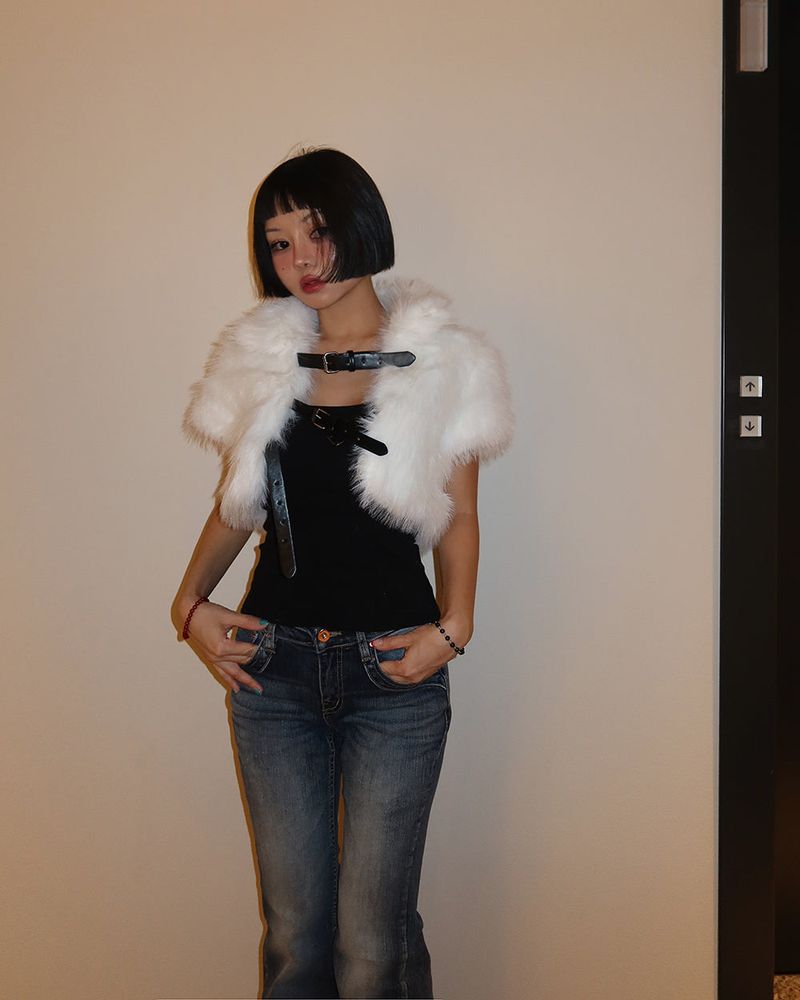 F/W inner napping slim fit sleeveless shirt