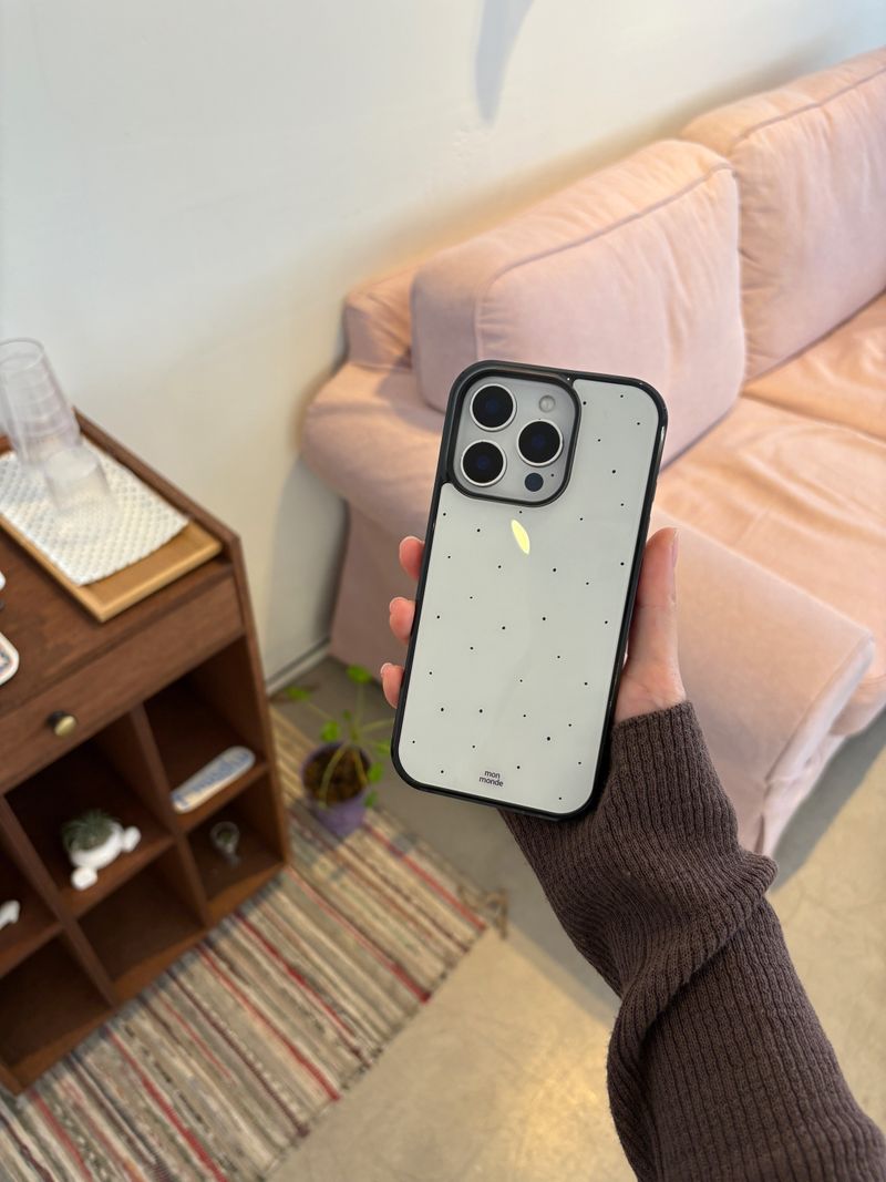 snowing phone case (ivory) 