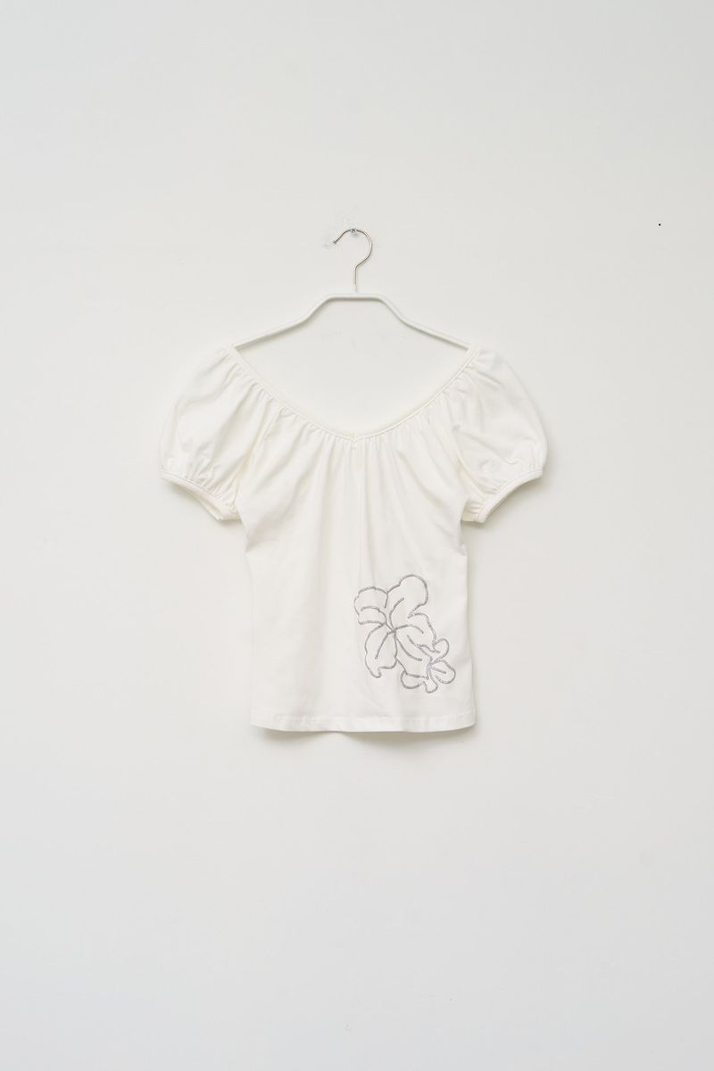 (W) Bloom Shirring Top