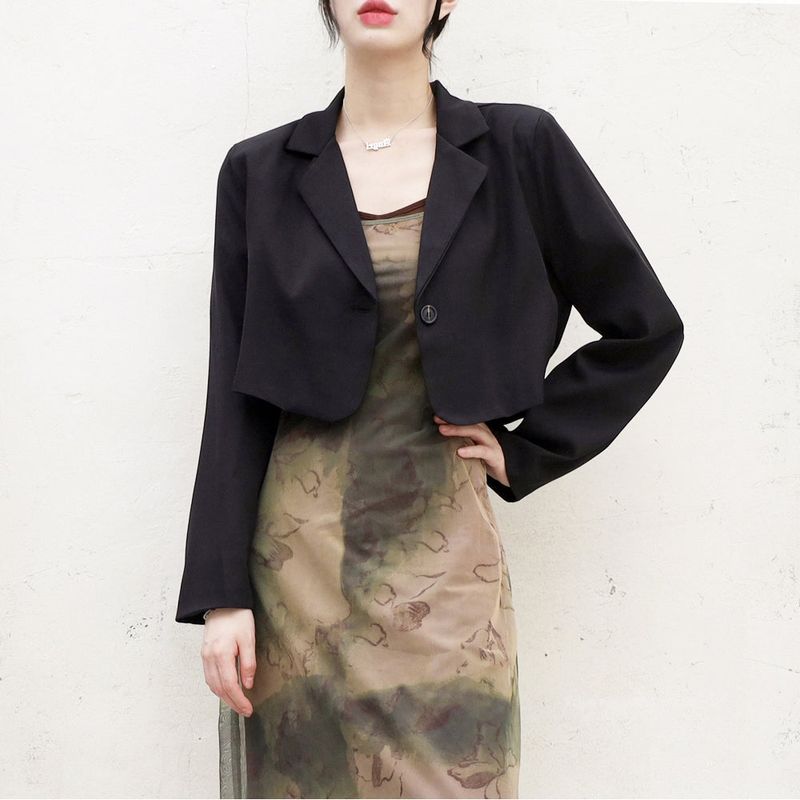 sheave single cropped jacket