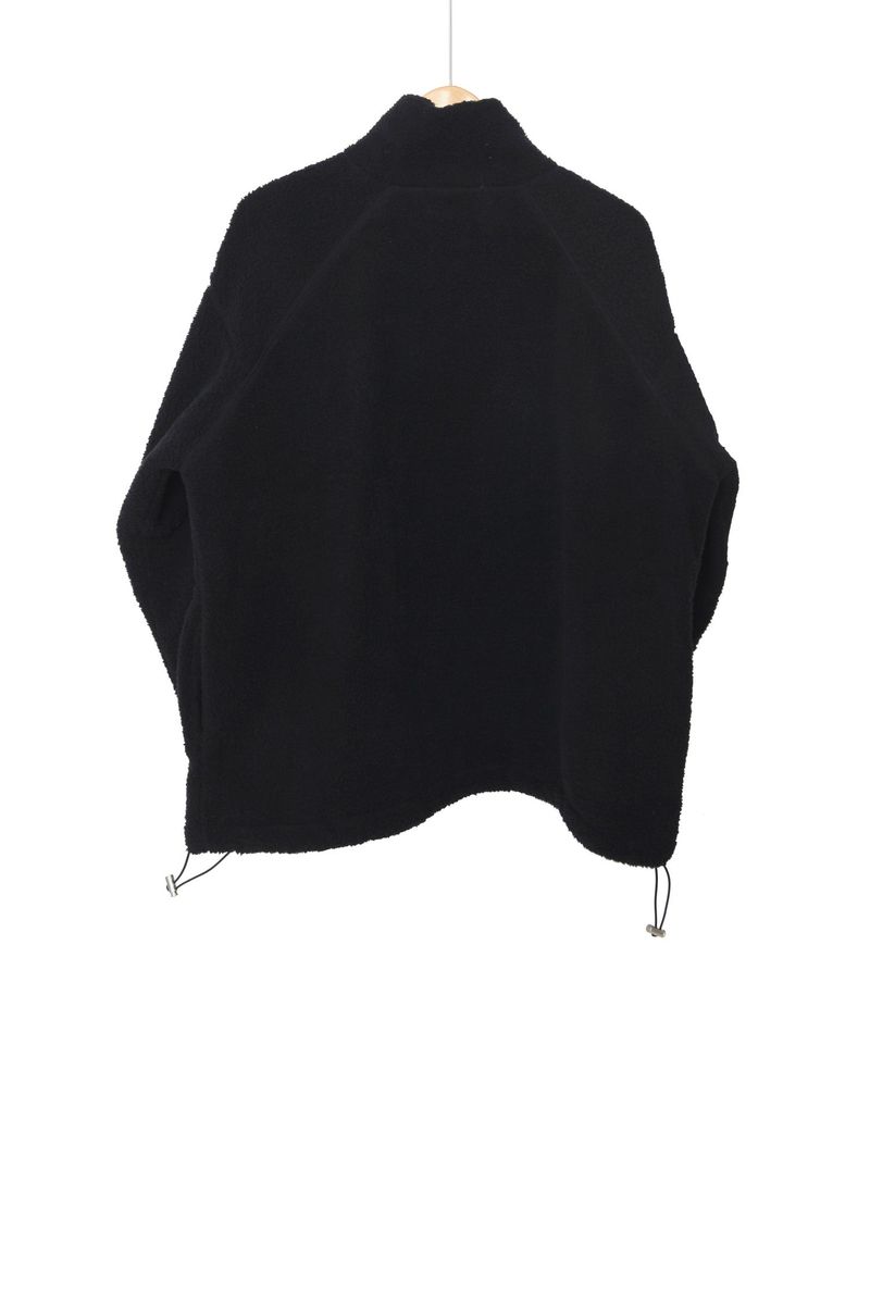 Flower Boa Fleece Zip-Up