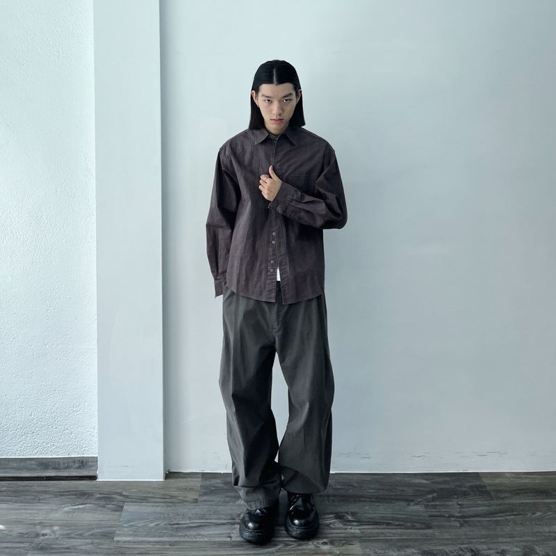 Relaxed Wrinkle Effect Shirt