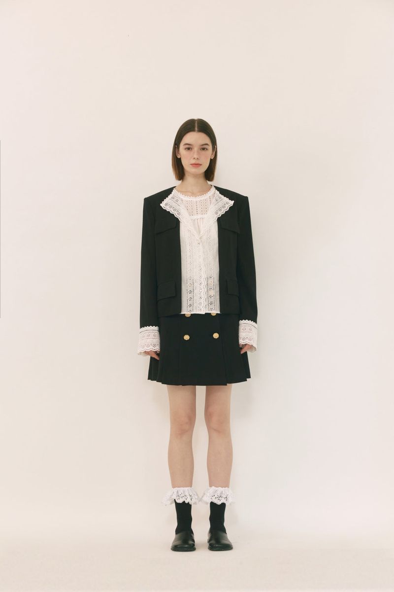 lace trimmed jacket