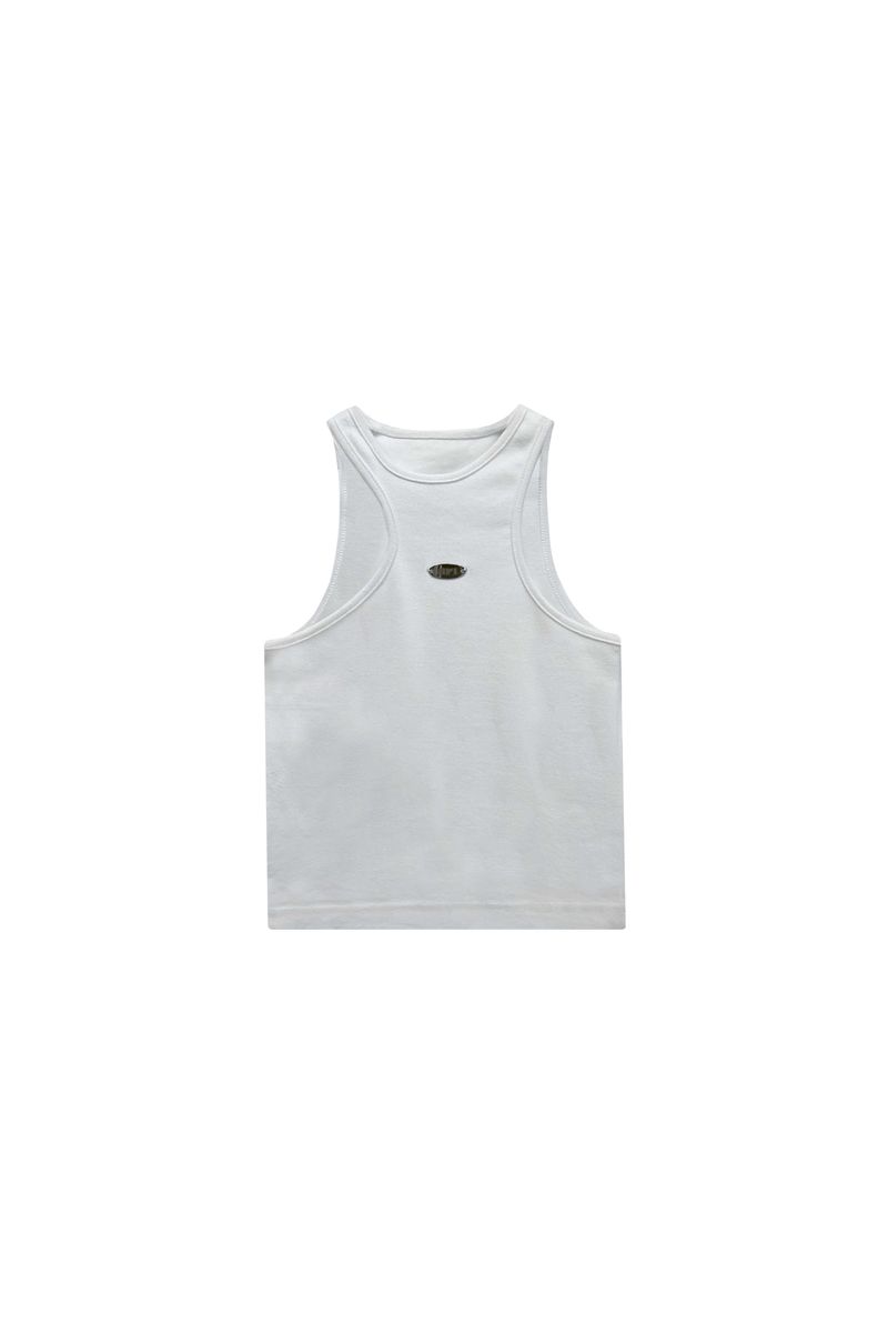 POPPY SLEEVELESS TOP / WHITE