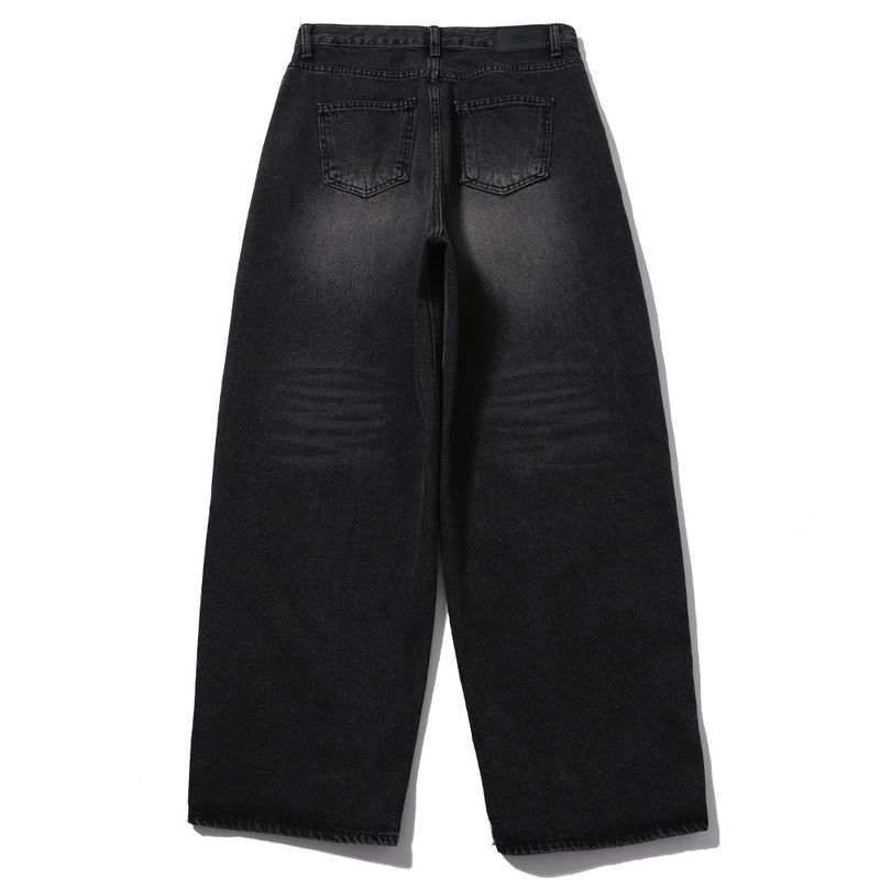 FADE WASHED DENIM BALLOONPANTS