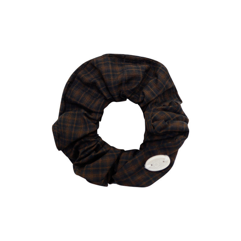 [3EA 1SET] COZY CHECK SCRUNCHIE