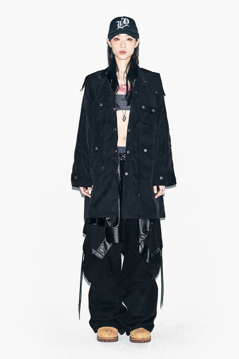CANTON HOODIE FIELD JACKET BLACK