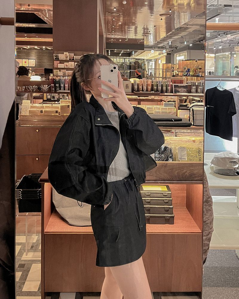 MAYBINS（メイビンス）の「Friedin denim zip-up & skirt set（Setup）」