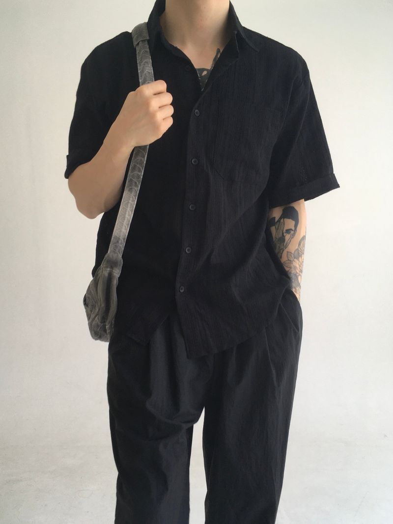 det short sleeve shirt(2colors)