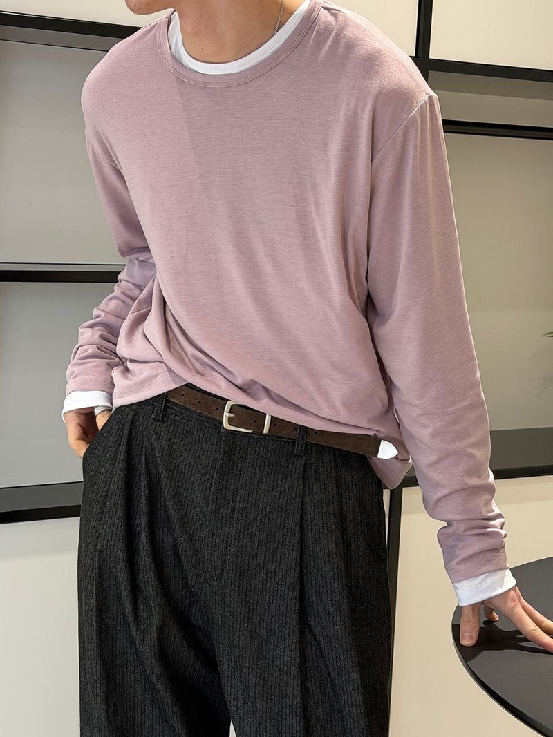 LAURANT（ロラン）の「Basic layered long sleeves(9color)（Tops）」