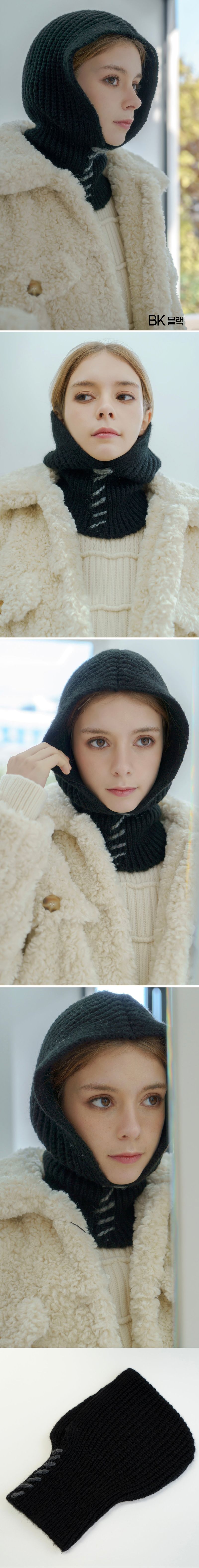 soboro knit balaclava 3colors