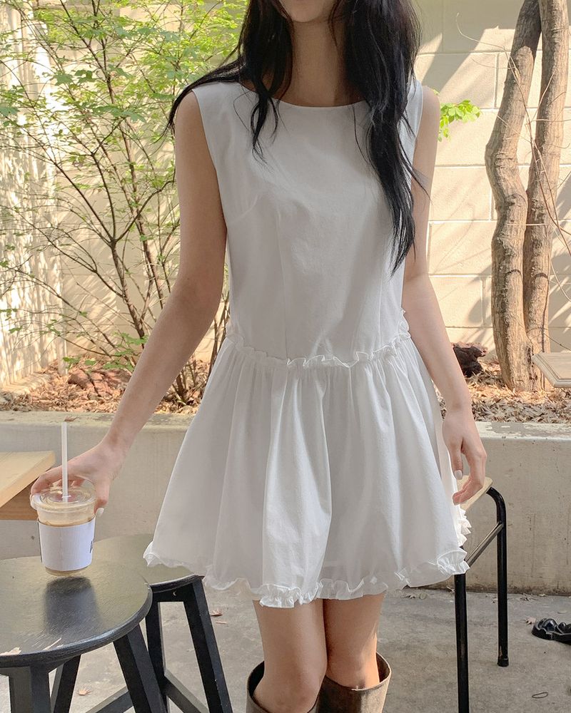 Jany frill mini dress