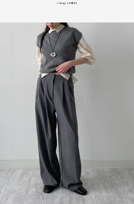 INCHANT ME(インチャントミー)の「Amy Two Tuck Wide Slacks(Pants)」
