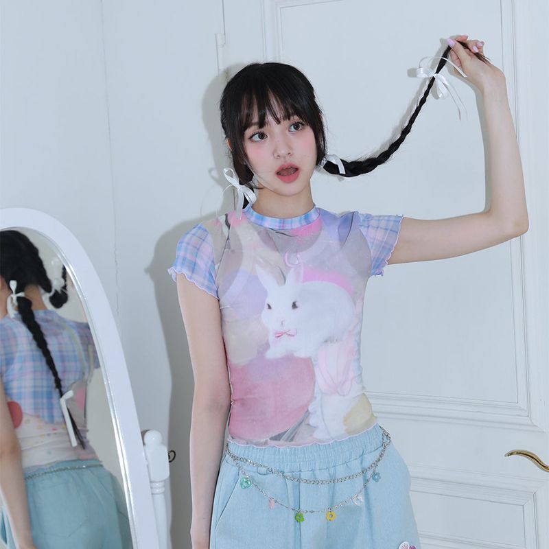 0 4 bunny check mesh top
