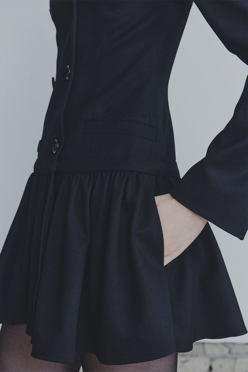 LIORA JACKET DRESS black