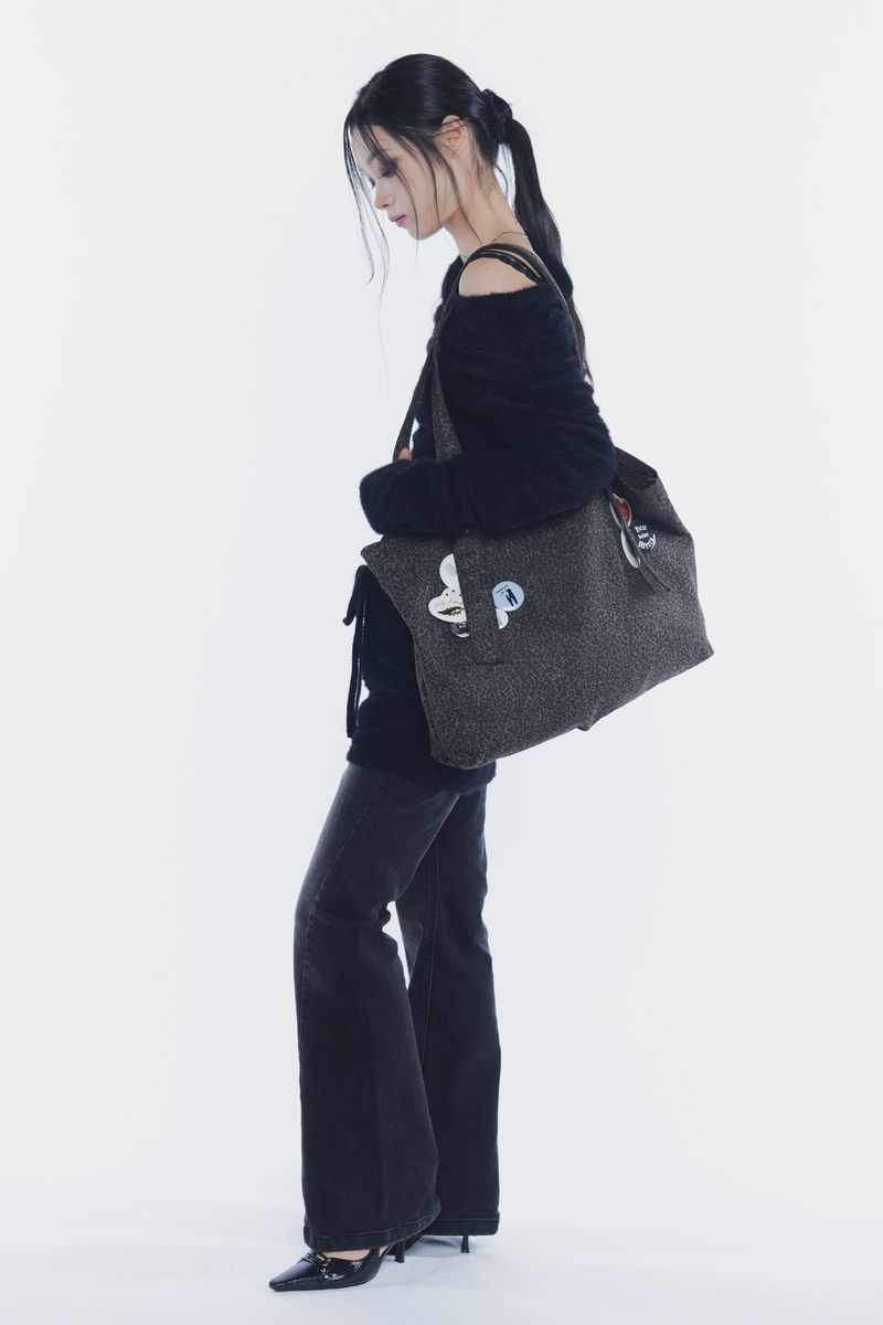 BELTED SHOULDER BAG leopard