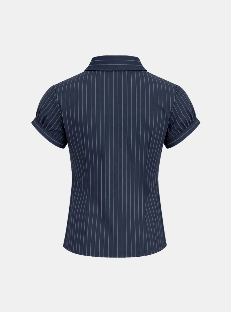Della Pinstripe Shirt Blouse