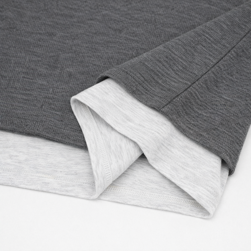 Port button layered knitwear