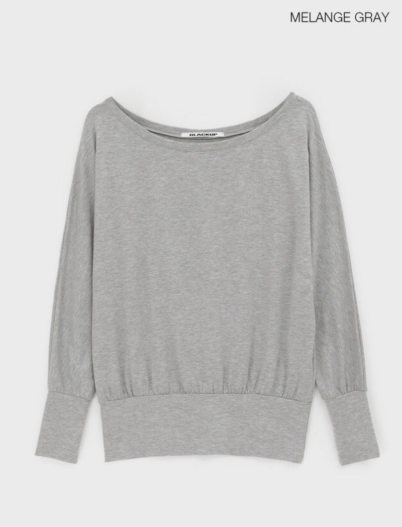 [MADE] Boril Batwing Off-Shoulder Long Sleeve Tee