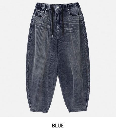 Dusty Corduroy Washed Balloon Pants
