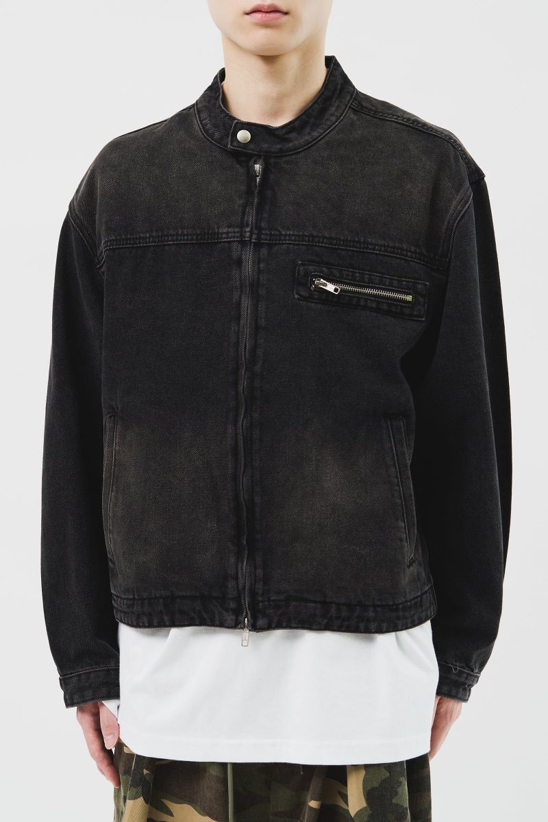 Module Biker Denim Jacket (3color)