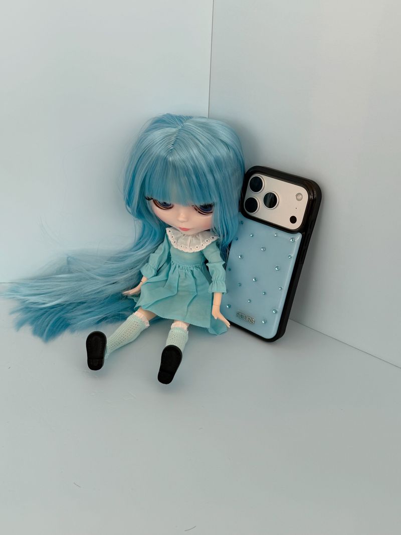 cubic color case (baby blue)