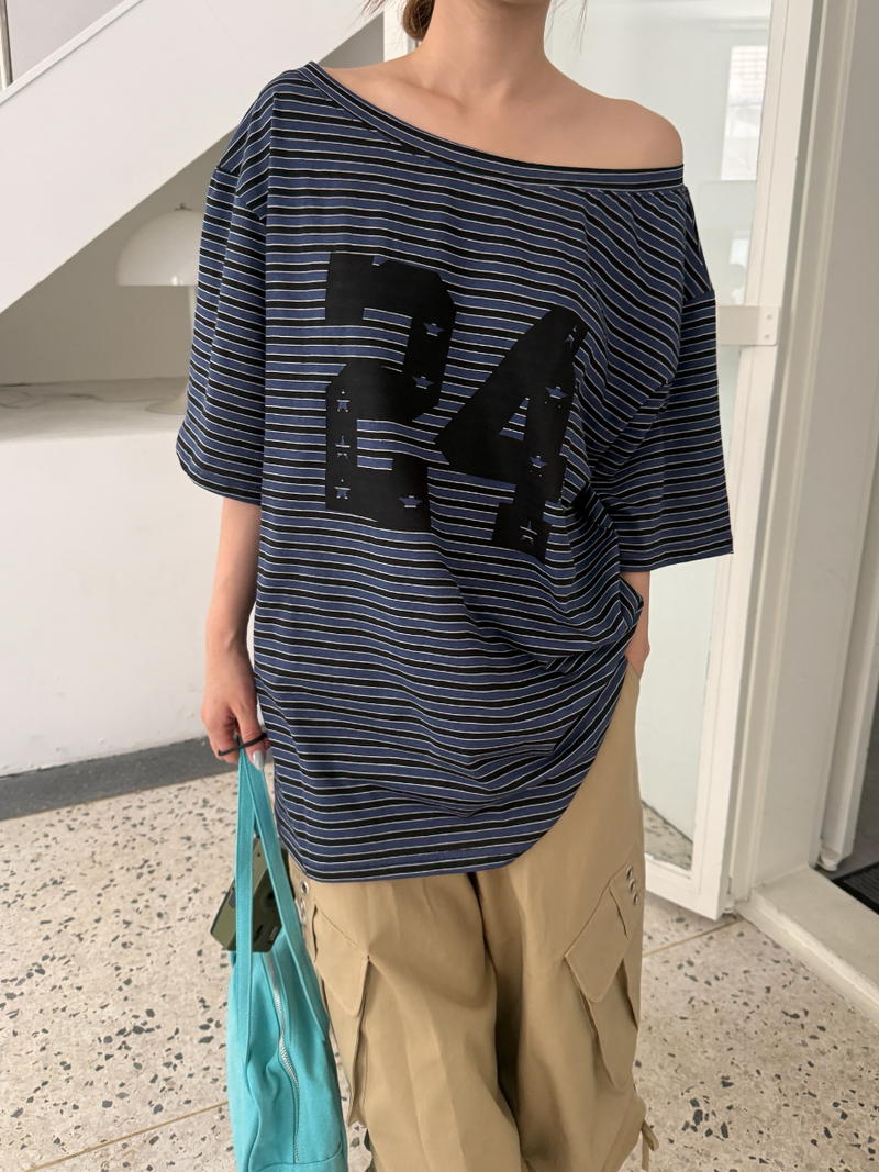 another language(アナザーランゲージ)の「star 24 stripe T (Tops)」