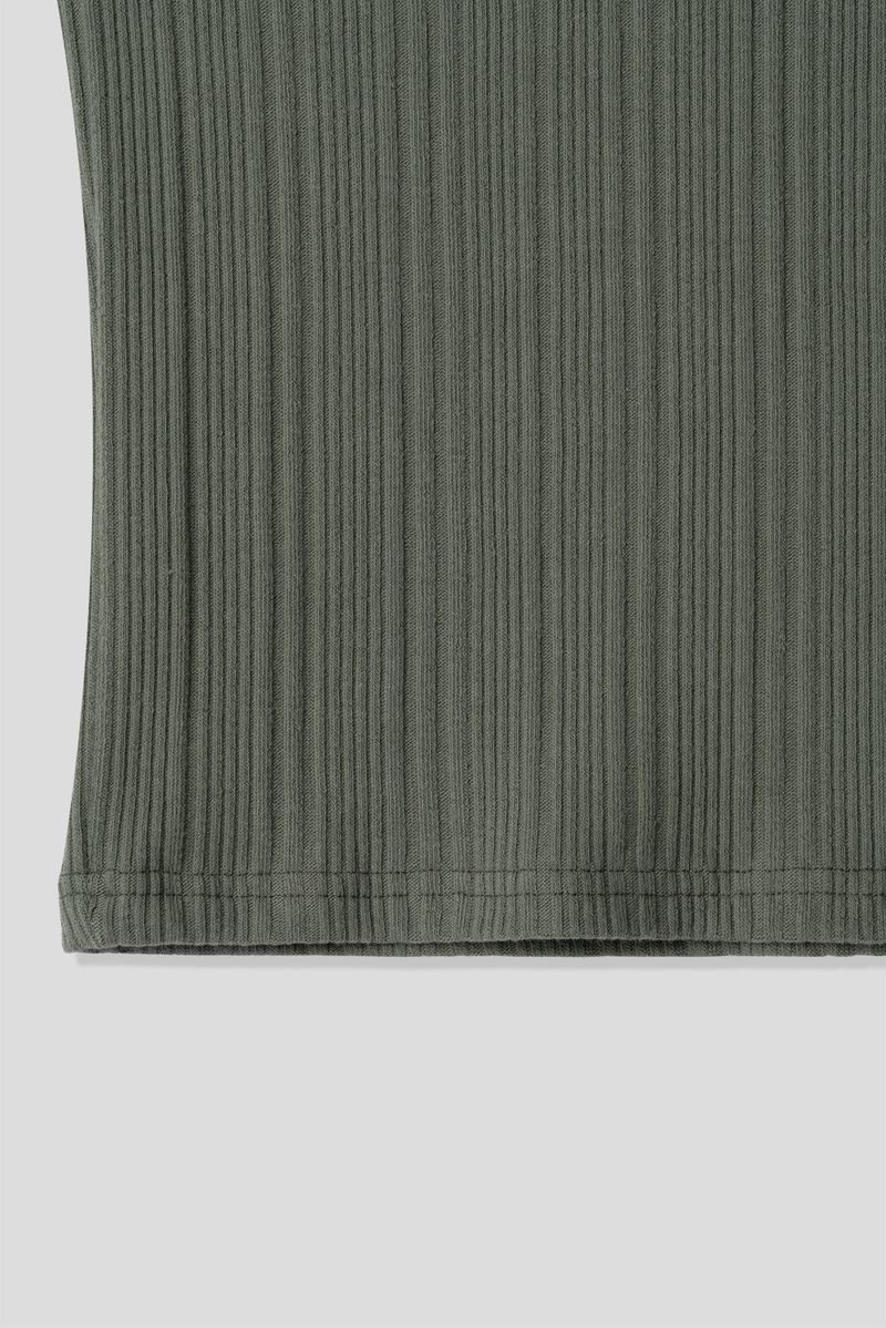 Corduroy Slim Henly Neck Long Sleeve