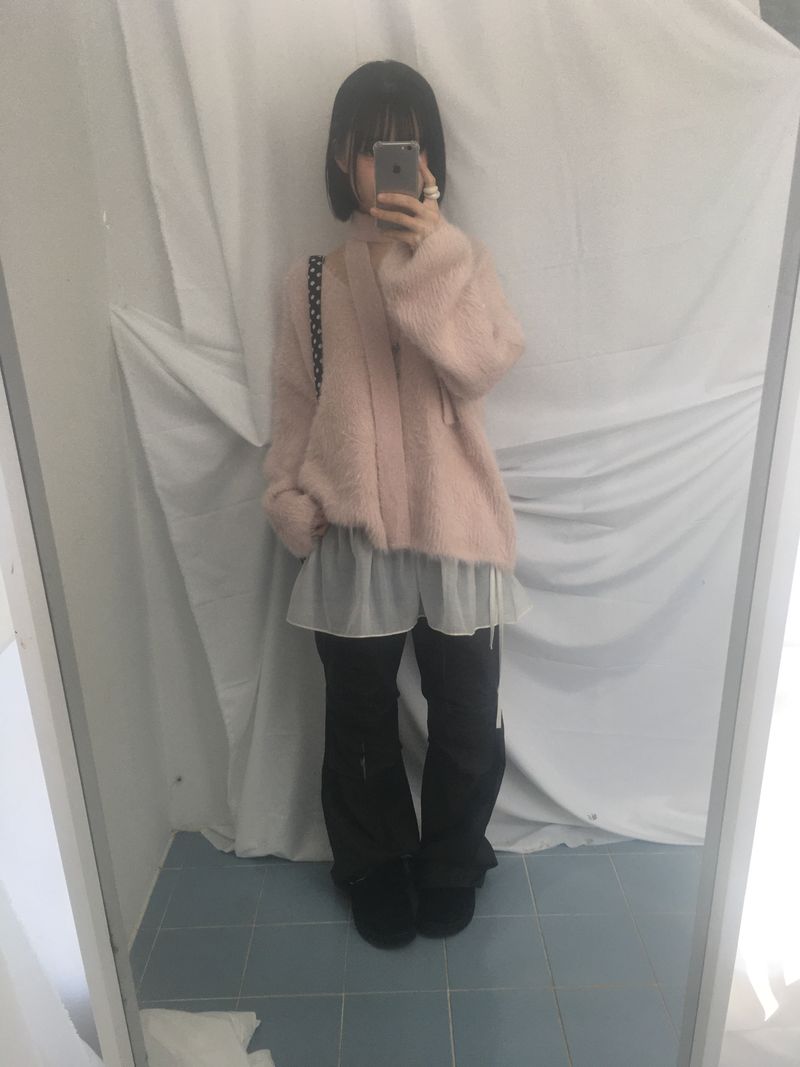 Love N Hairy muffler knitwear