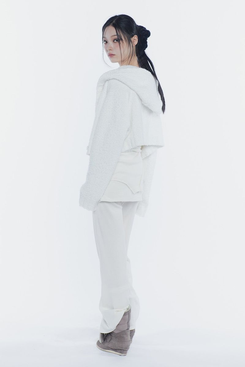 RUBY HOOK LAYERED PANTS cream